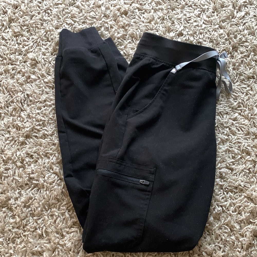 Figs black jogger scrub bottoms